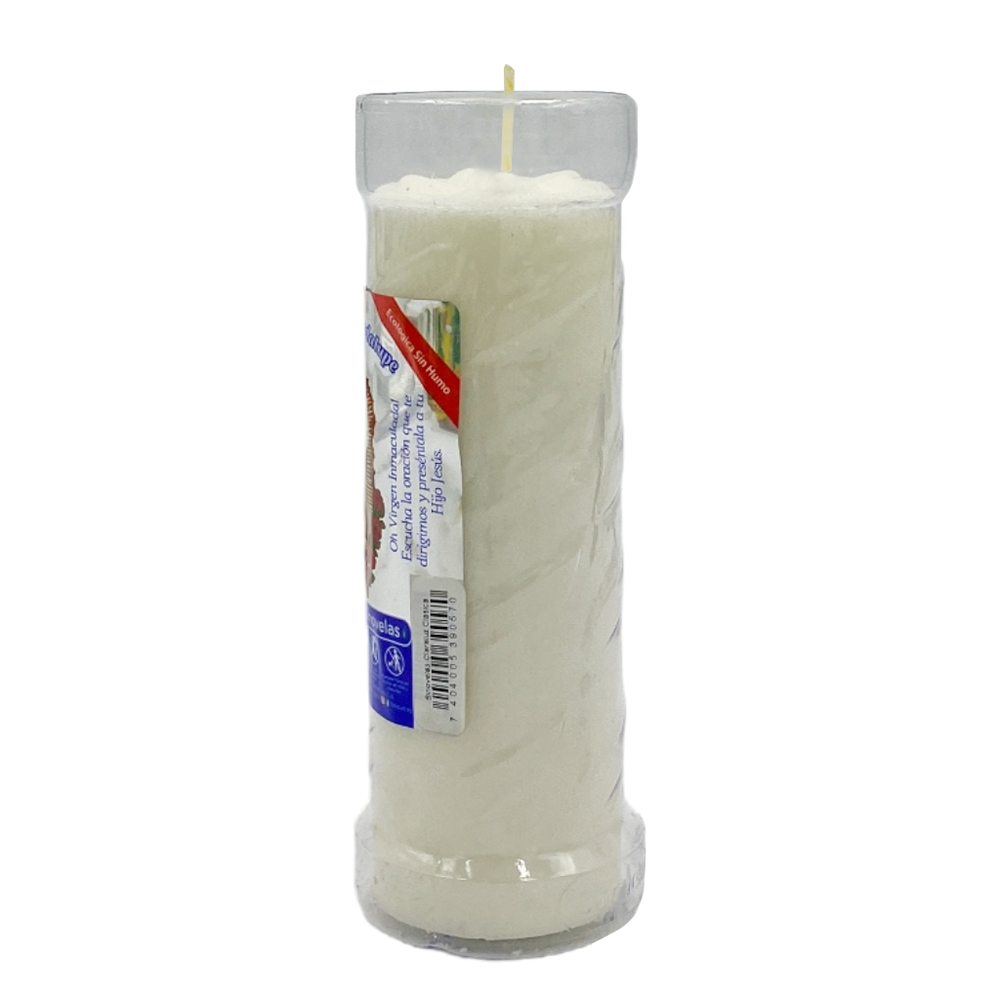 Veladora Repuesto 102 Liso Anaranjado con Azul image number 3