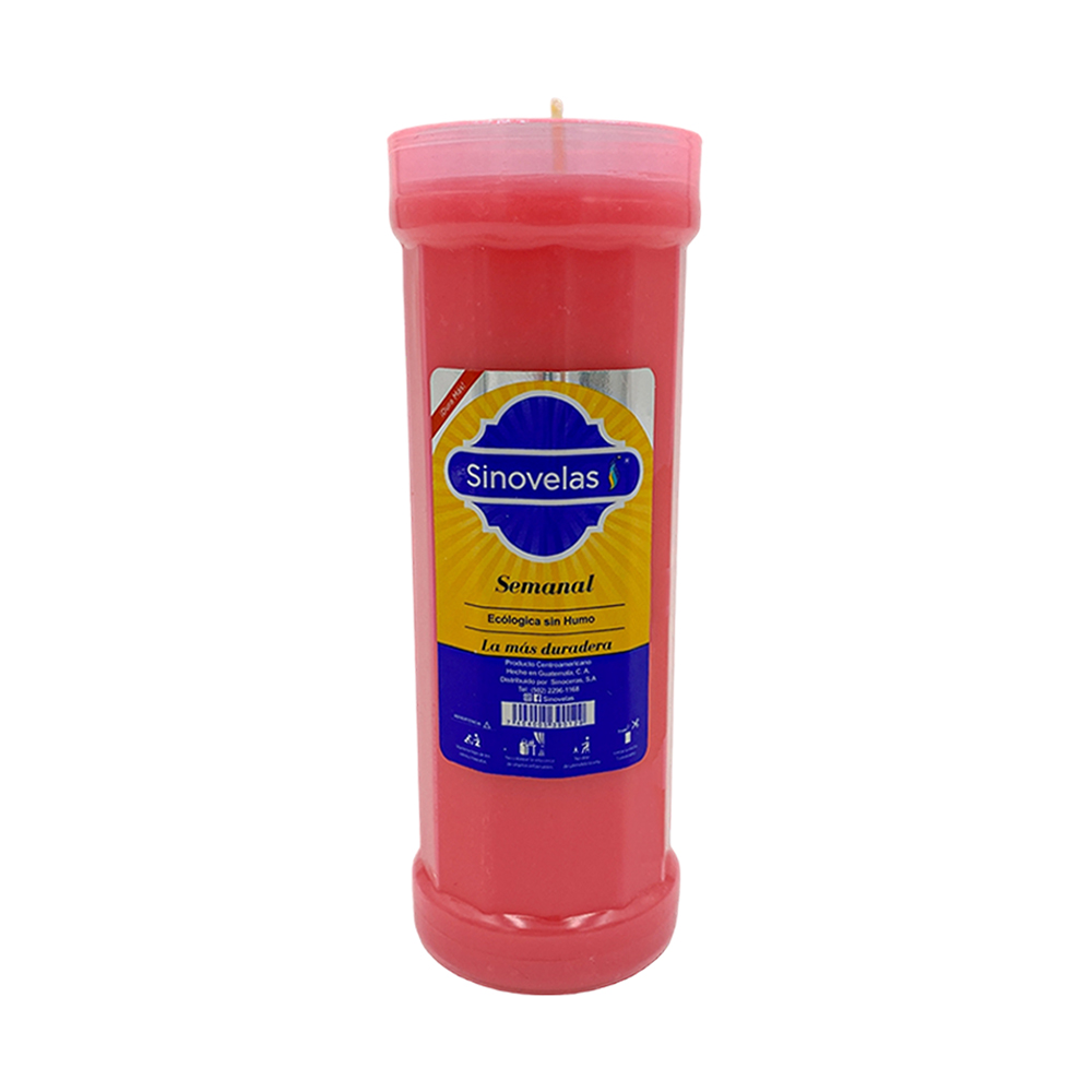 Veladora Semanal Rosado