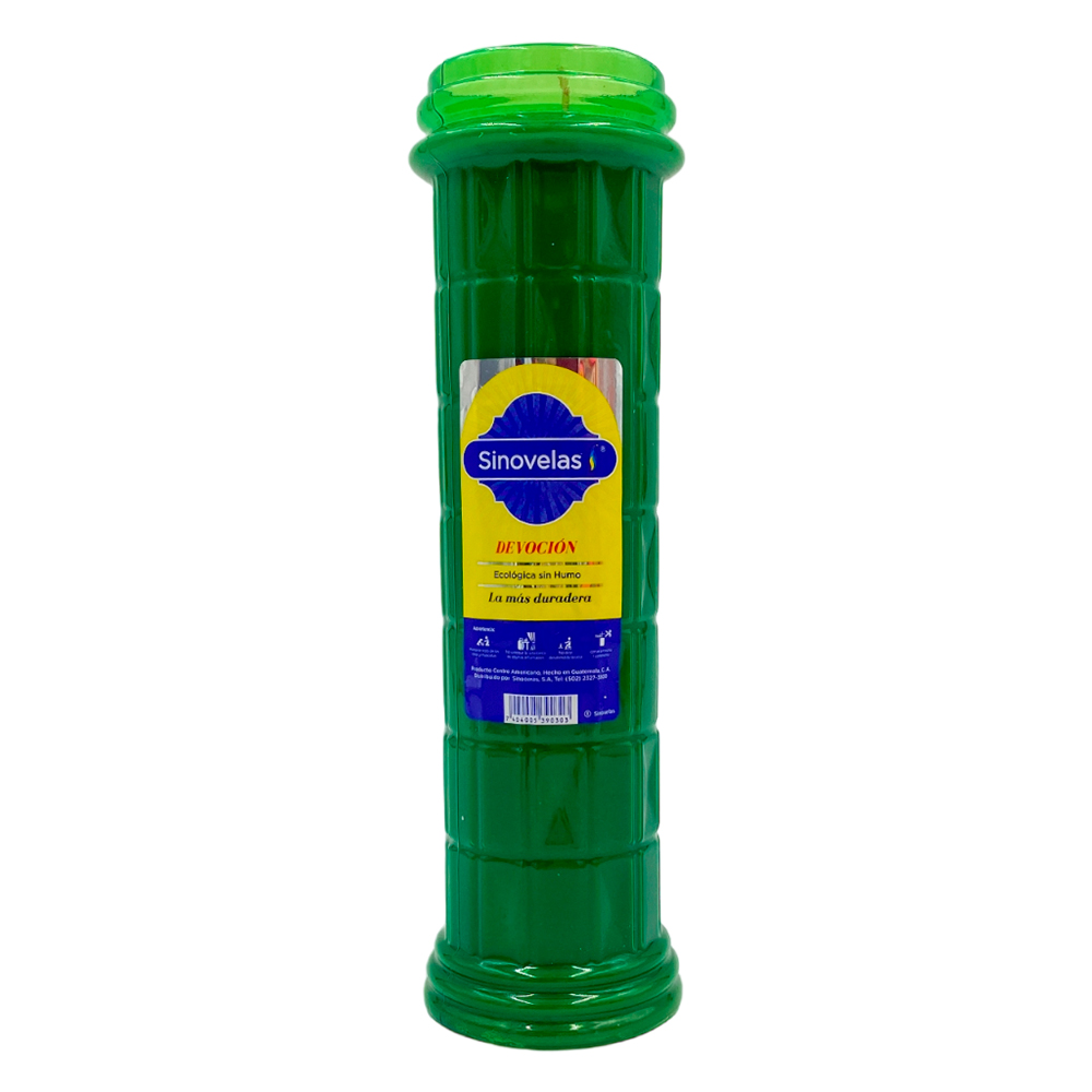 Veladora Devoci&oacute;n Verde