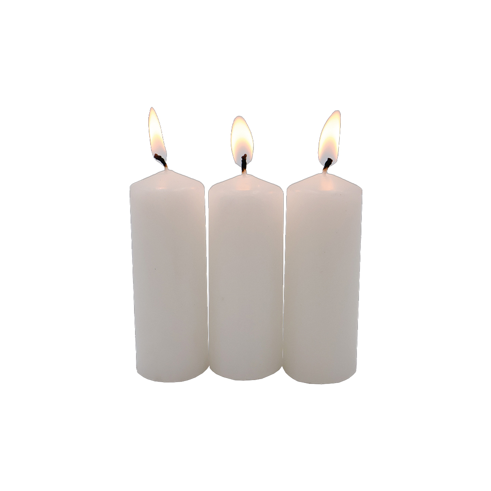 Veladora Mini Vel&oacute;n Blanco. Caja con 6 unidades. image number 3