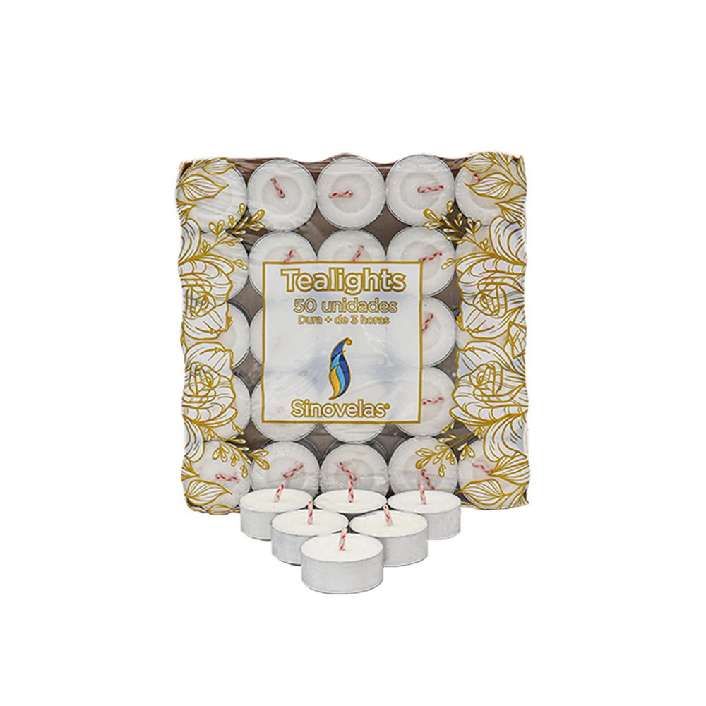 Veladora Tealight Blanca (50 u)