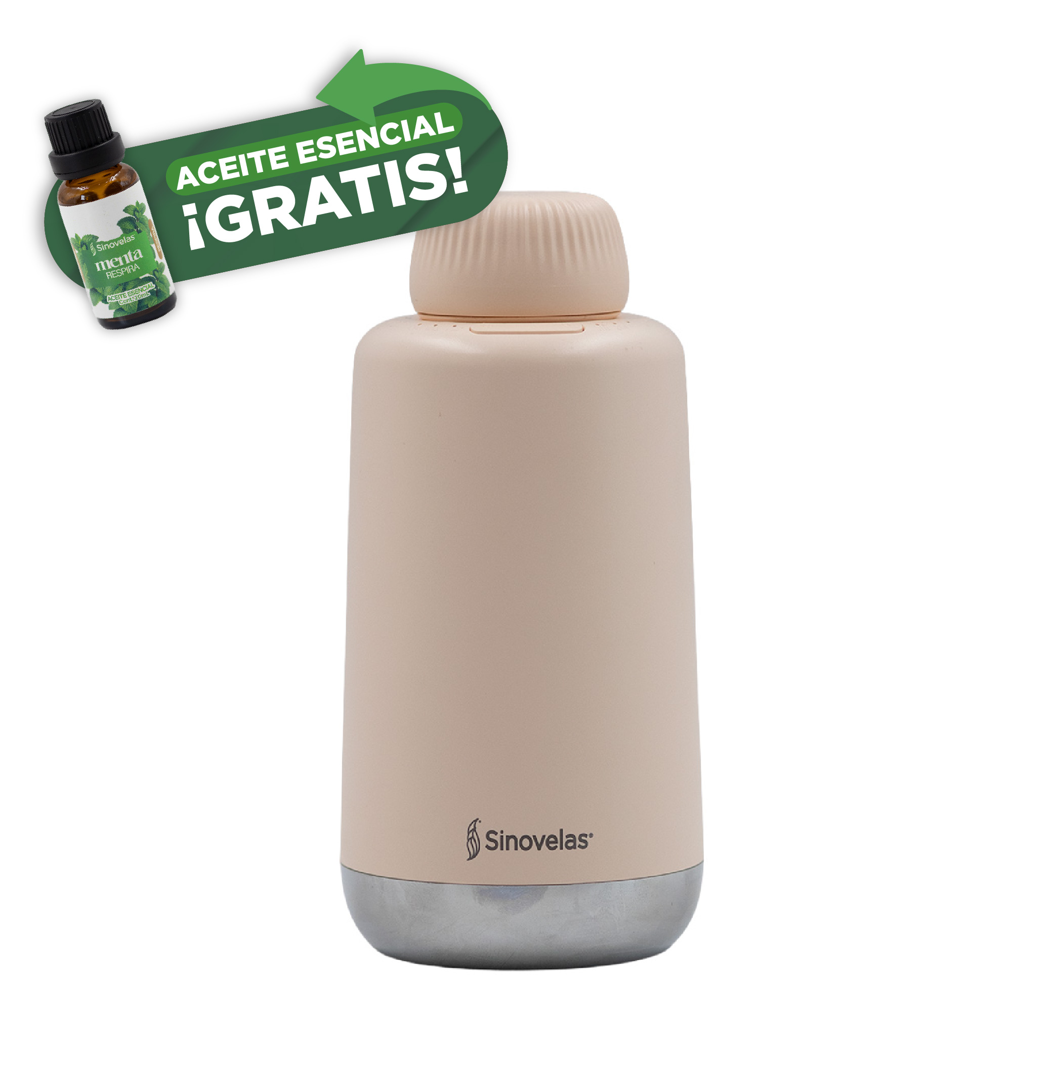 Difusor El&eacute;ctrico Rosado para Aceite Esencial 20 ml