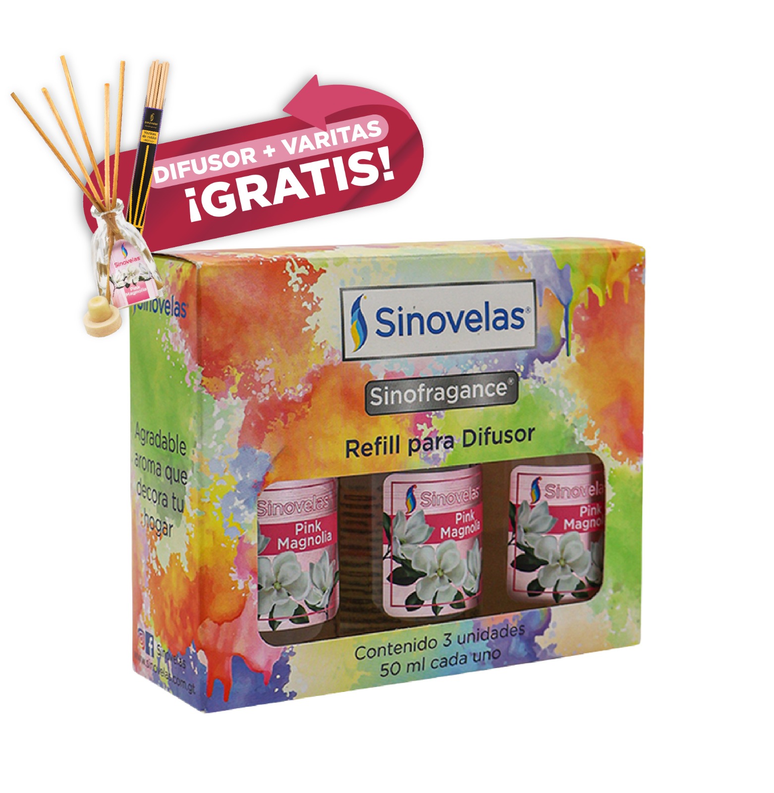 Eco Difusor Refill 3pack Magnolia image number 0