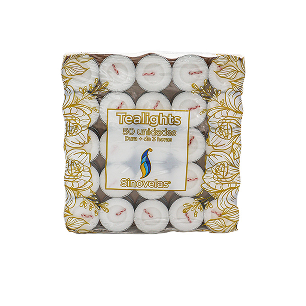 Veladora Tealight Blanca (50 u) image number 3