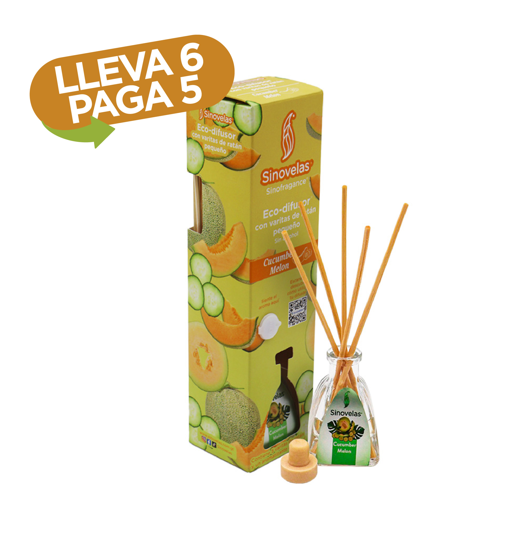 Eco Difusor Peque&ntilde;o Cucumber Melon
