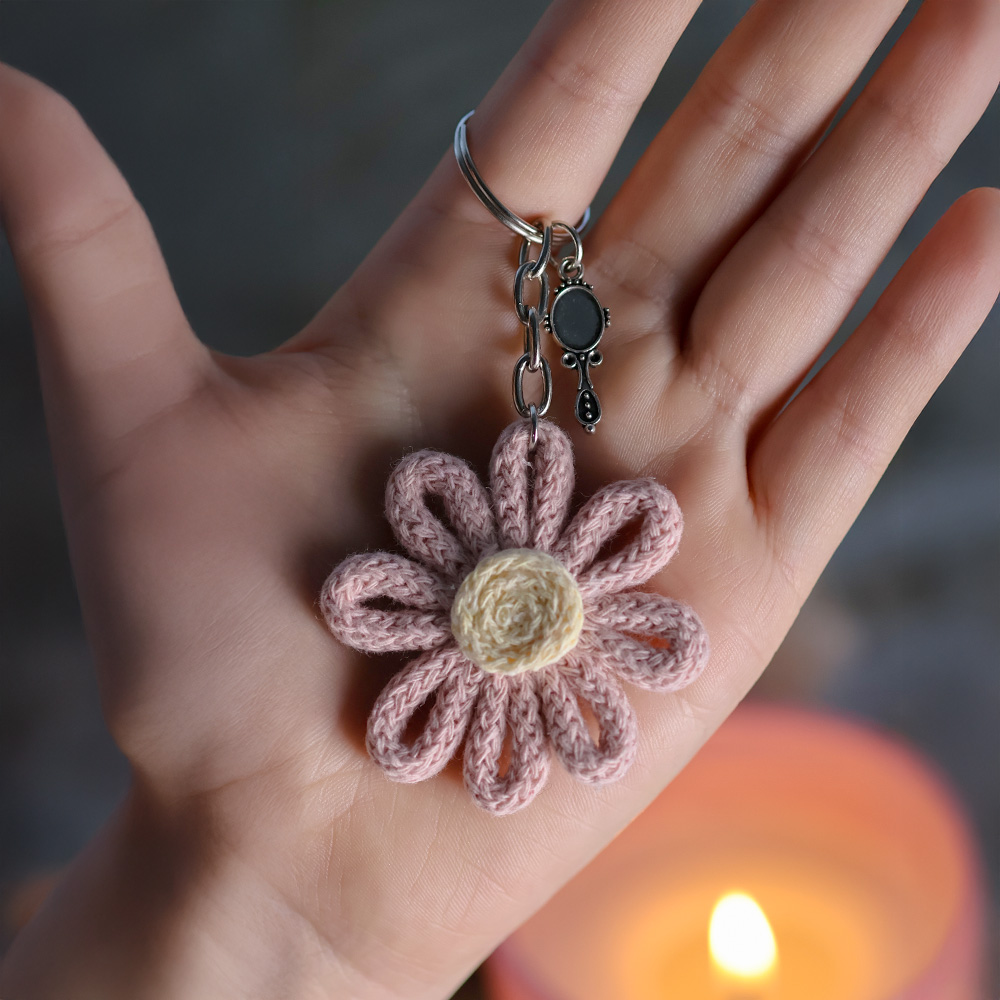 Llavero Flor Rosada image number 1
