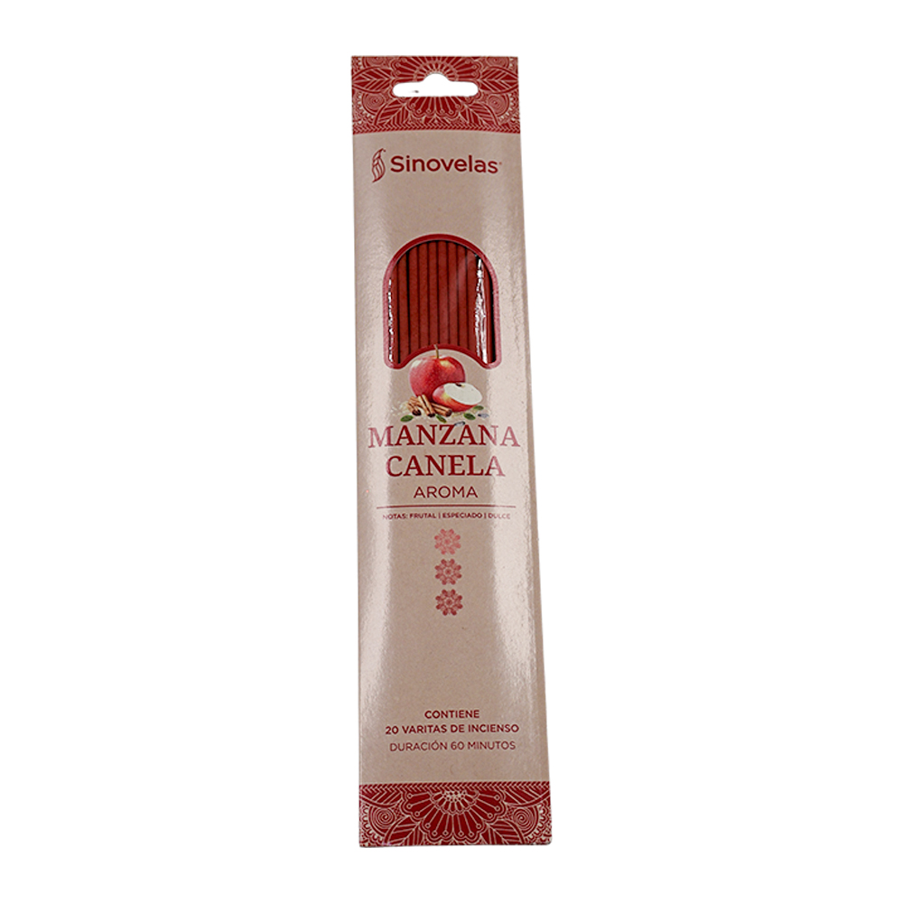 Incienso Manzana Canela Empaque Colgante 20 u