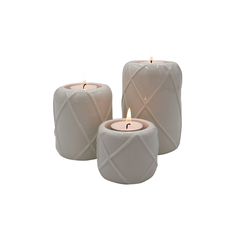 Candelero Tealight Grande Blanco image number 1