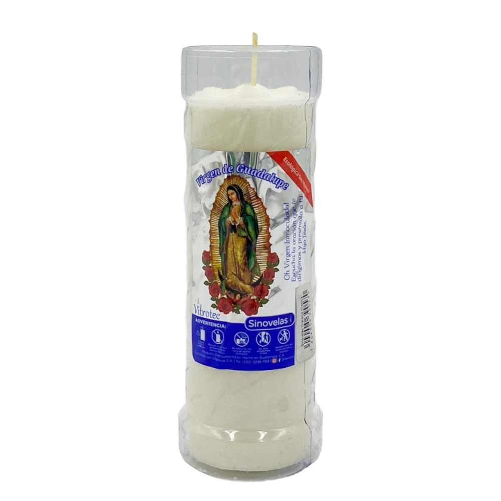Veladora Claraluz Cl&aacute;sica Virgen de Guadalupe
