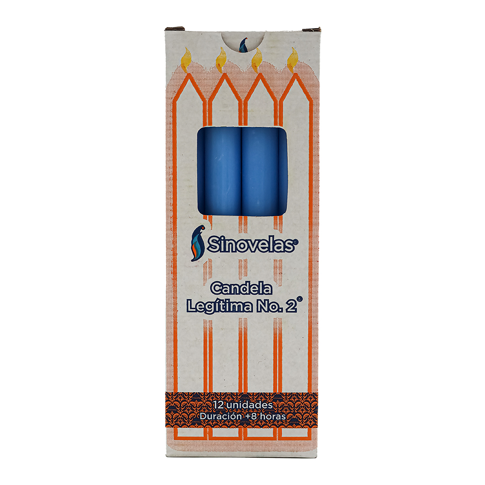 Candela Leg&iacute;tima No. 2 Celeste (12 u)