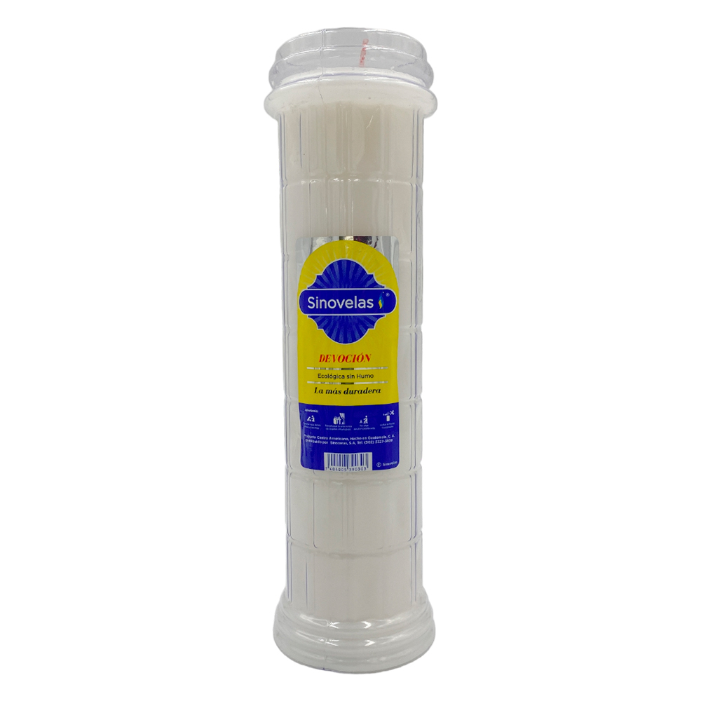 Veladora Devoci&oacute;n Blanca