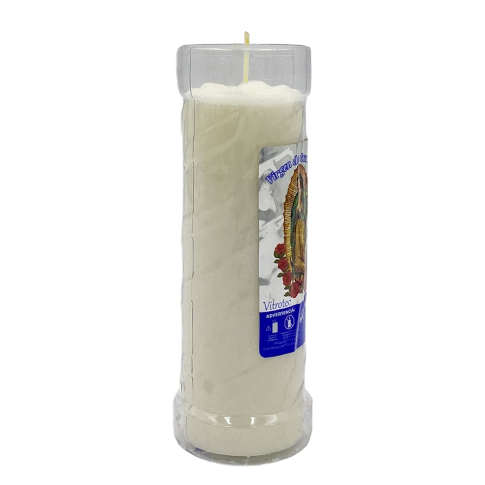 Veladora Repuesto 102 Liso Anaranjado con Azul image number 1