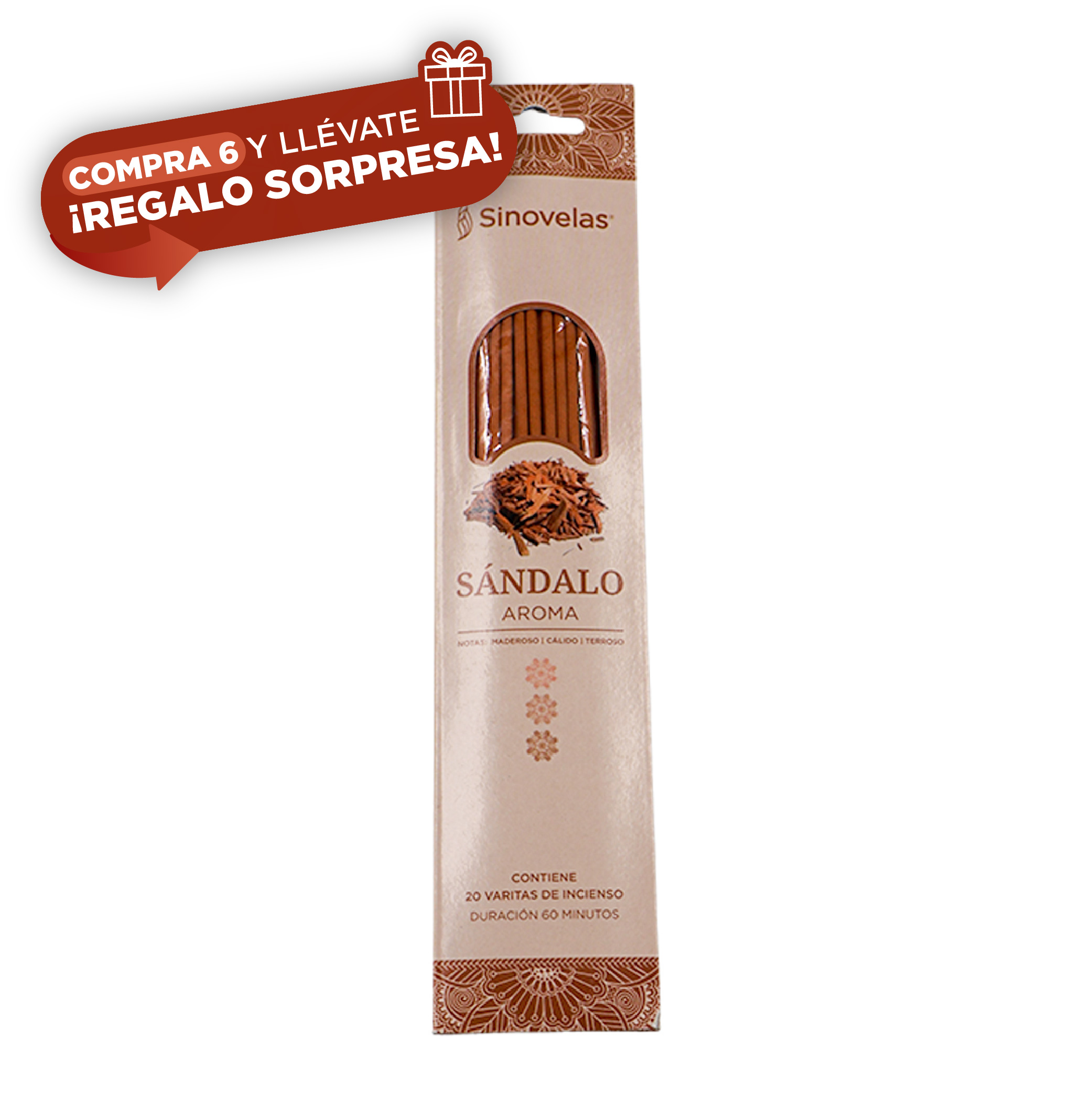 Incienso S&aacute;ndalo Empaque Colgante 20 u