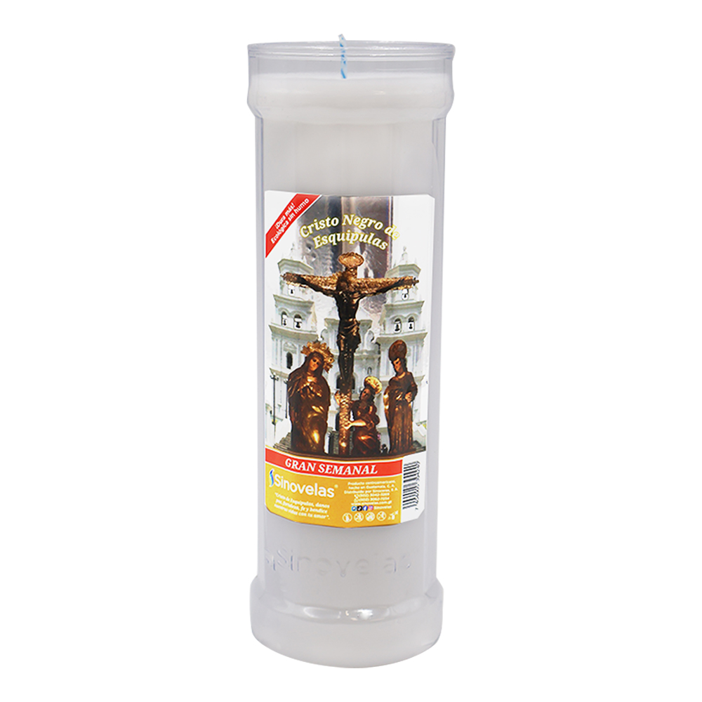 Veladora Gran Semanal Cristo Negro de Esquipulas
