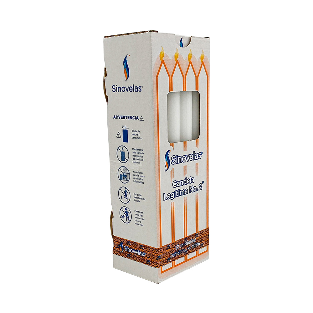 Candela Leg&iacute;tima No. 2 Blanca (12 u)