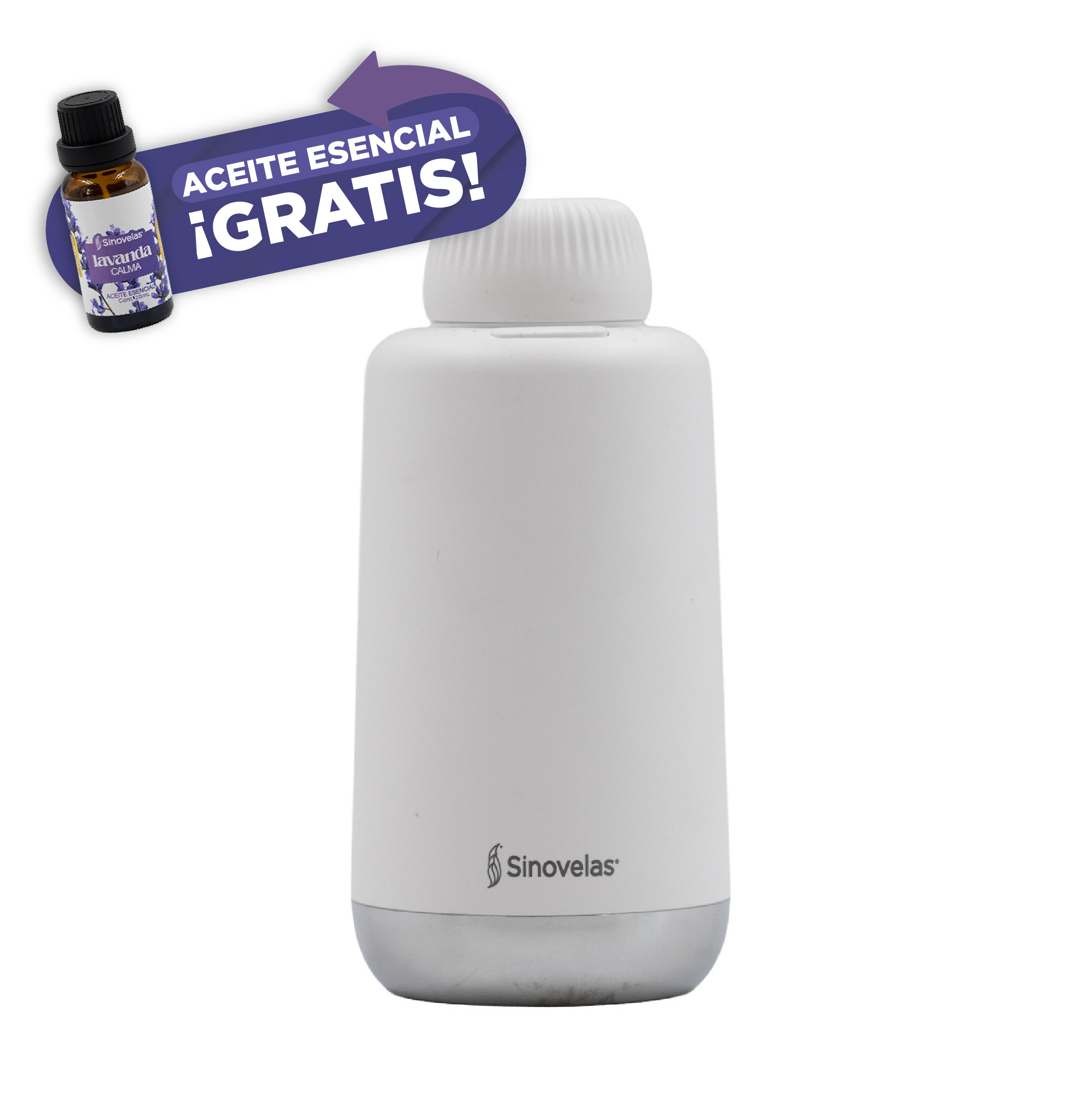 Difusor El&eacute;ctrico Blanco para Aceite Esencial 20 ml