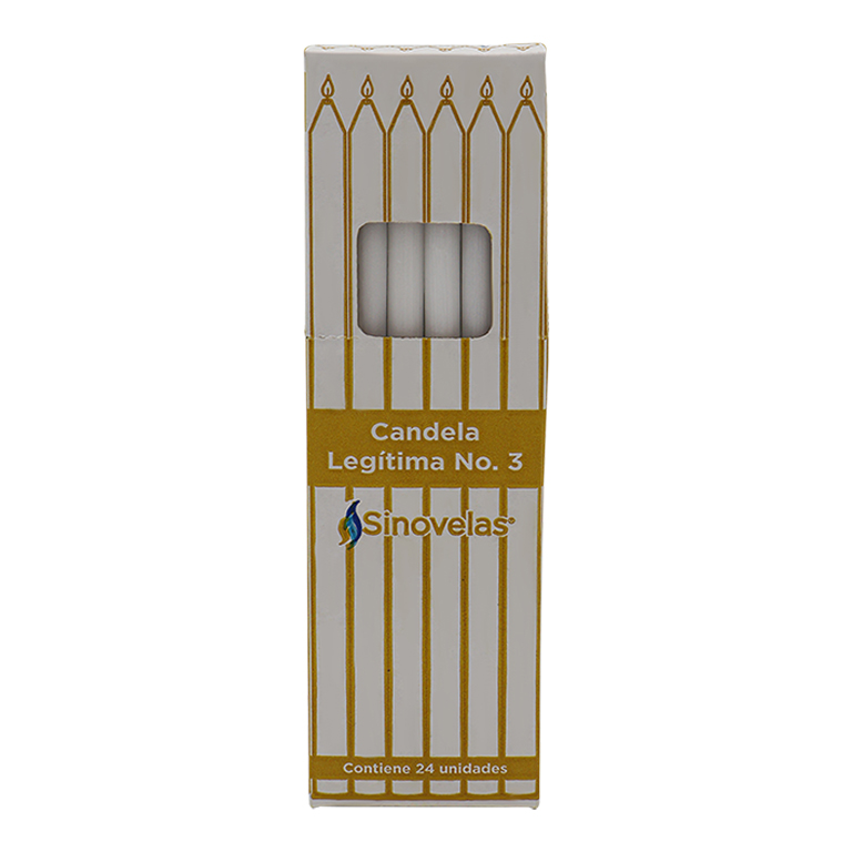 Candela Leg&iacute;tima No. 3 Blanca (24 u)