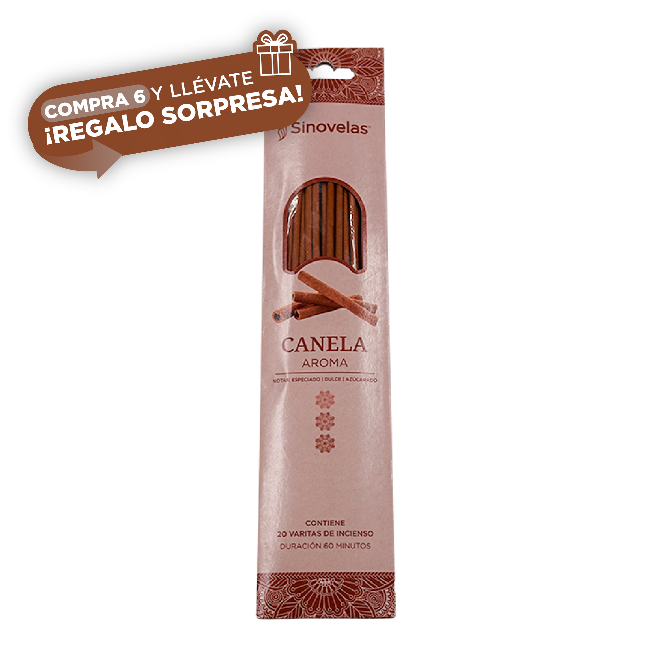 Incienso Canela Empaque Colgante 20 u