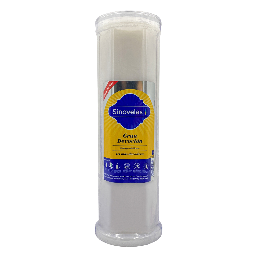 Veladora Gran Devoci&oacute;n Blanca