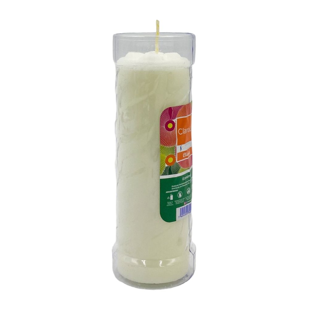 Veladora Claraluz Cl&aacute;sica Blanca image number 1