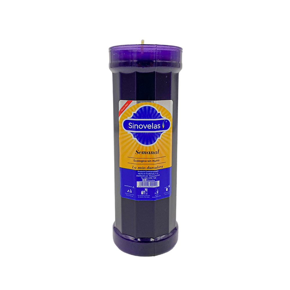 Veladora Semanal Morada