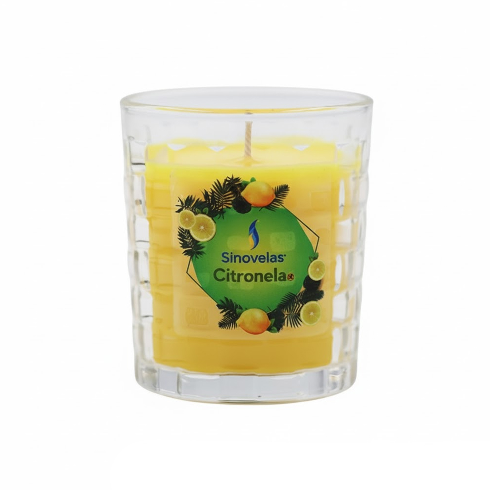 Veladora Vitrotec de Cuadros Citronela