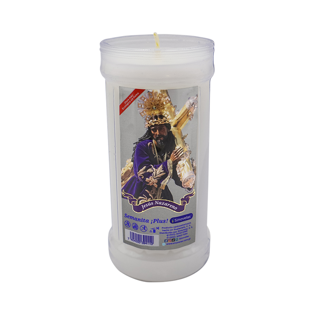 Veladora Sinovelas Semanita Plus Jes&uacute;s Nazareno