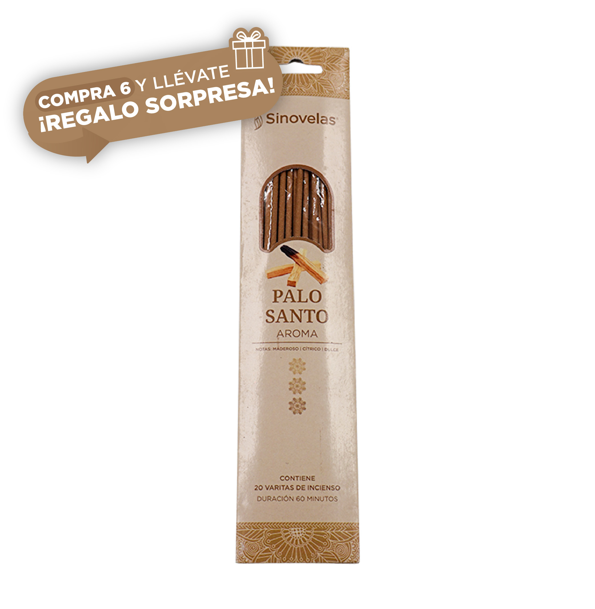 Incienso Palo Santo Empaque Colgante 20 u