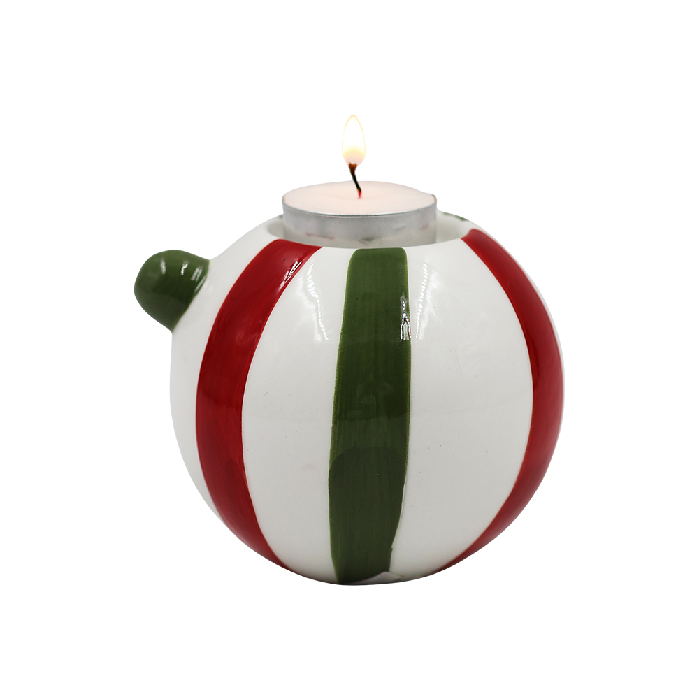 Esfera Navide&ntilde;a Rayada para Tealight (6 rayas) image number 1