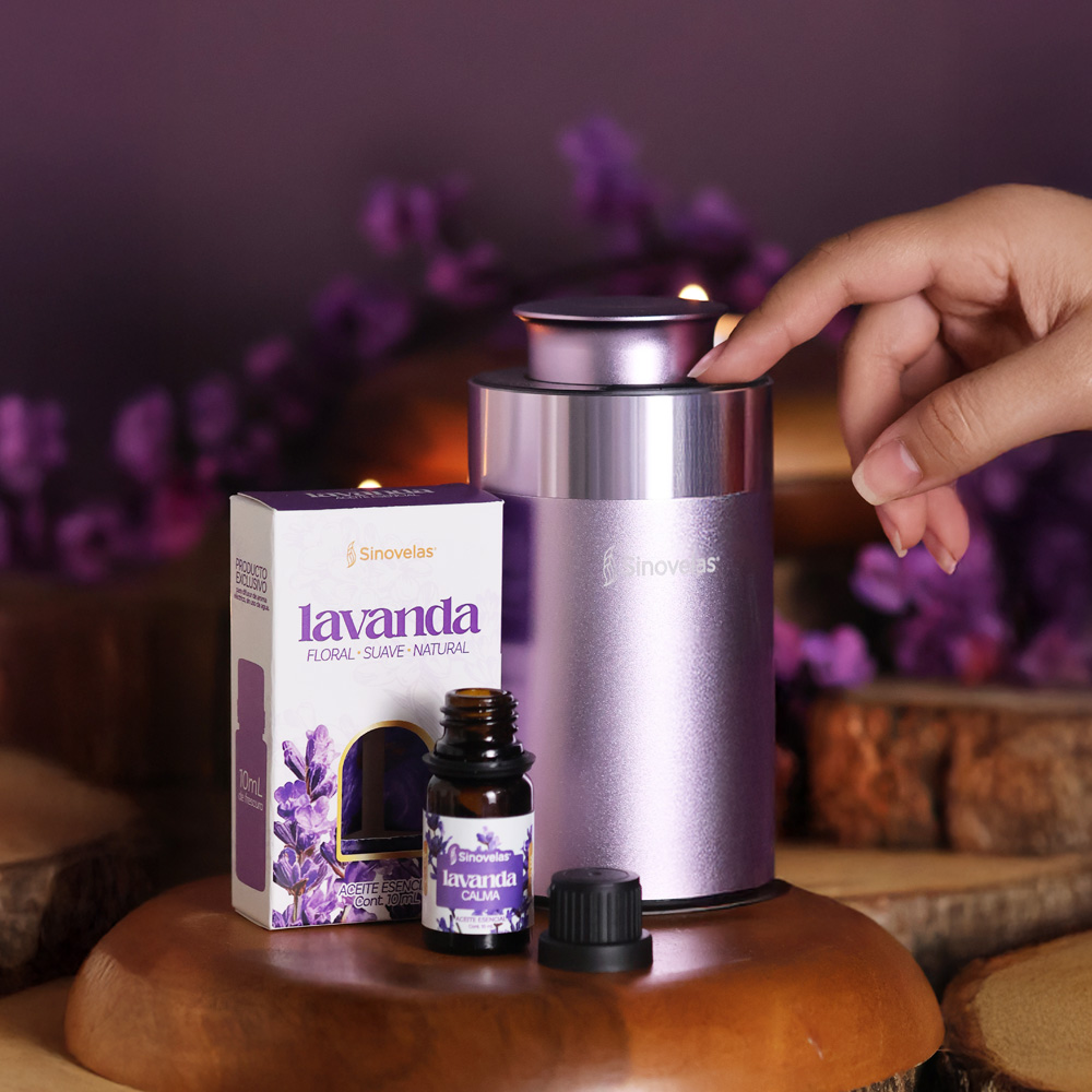 Difusor El&eacute;ctrico Morado para Aceite Esencial 10 ml image number 2