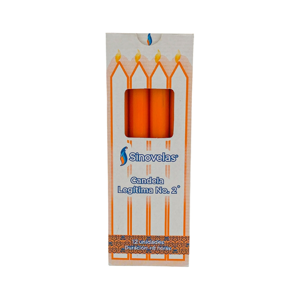 Candela Leg&iacute;tima No. 2 Anaranjada (12 u)