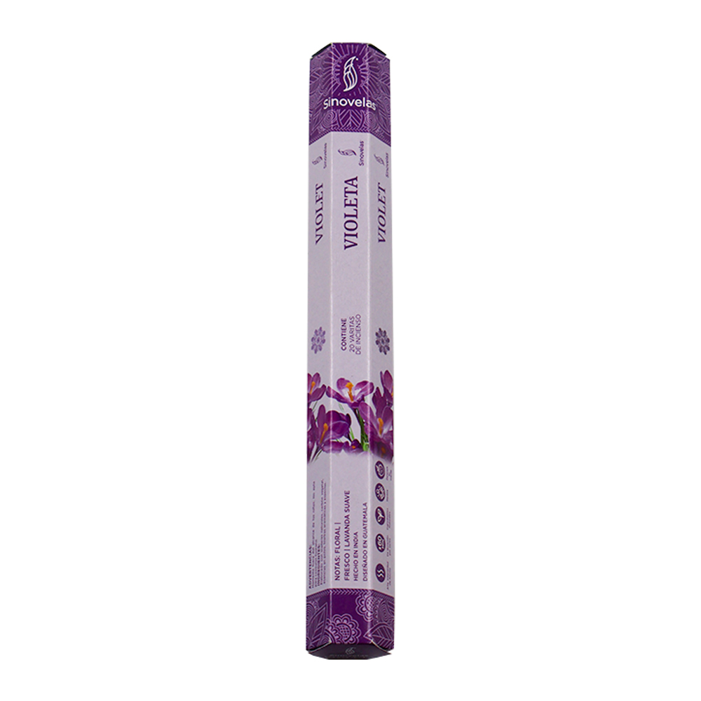 Incienso Violeta Empaque Hexagonal 20 u