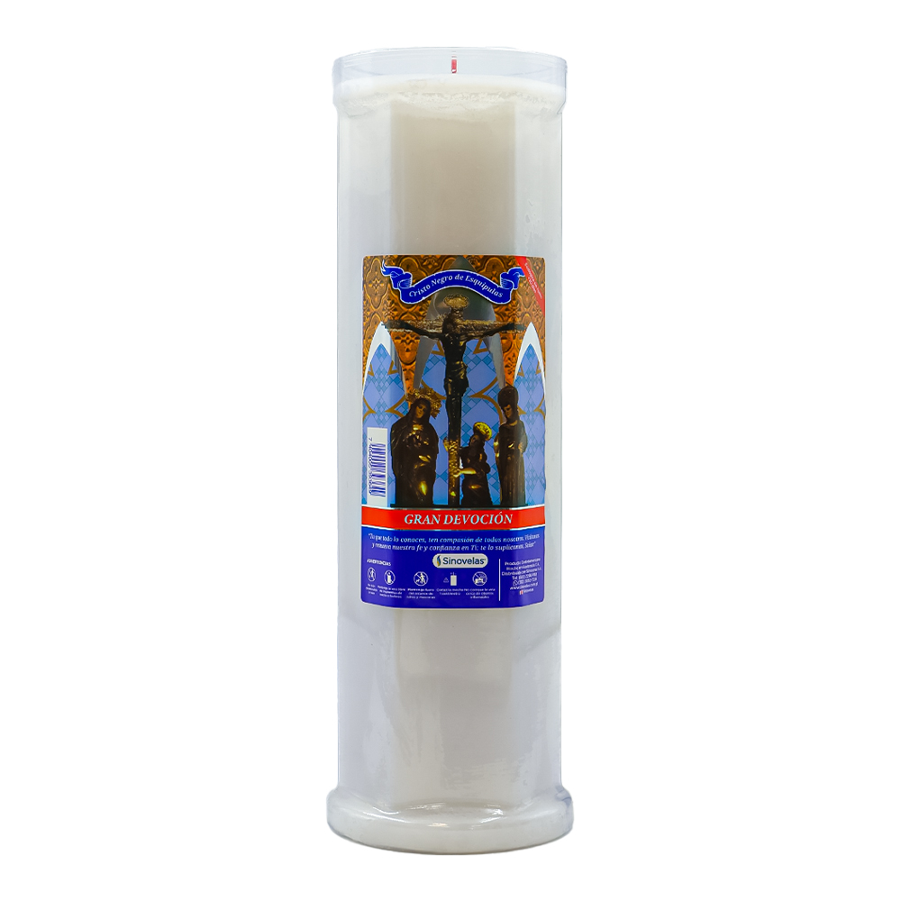 Veladora Gran Devoci&oacute;n Cristo Negro de Esquipulas