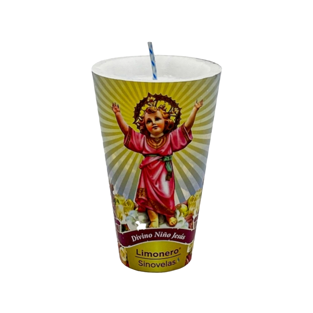 Veladora Repuesto Liso Divino Ni&ntilde;o Jes&uacute;s