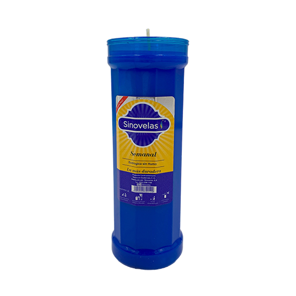 Veladora Semanal Azul