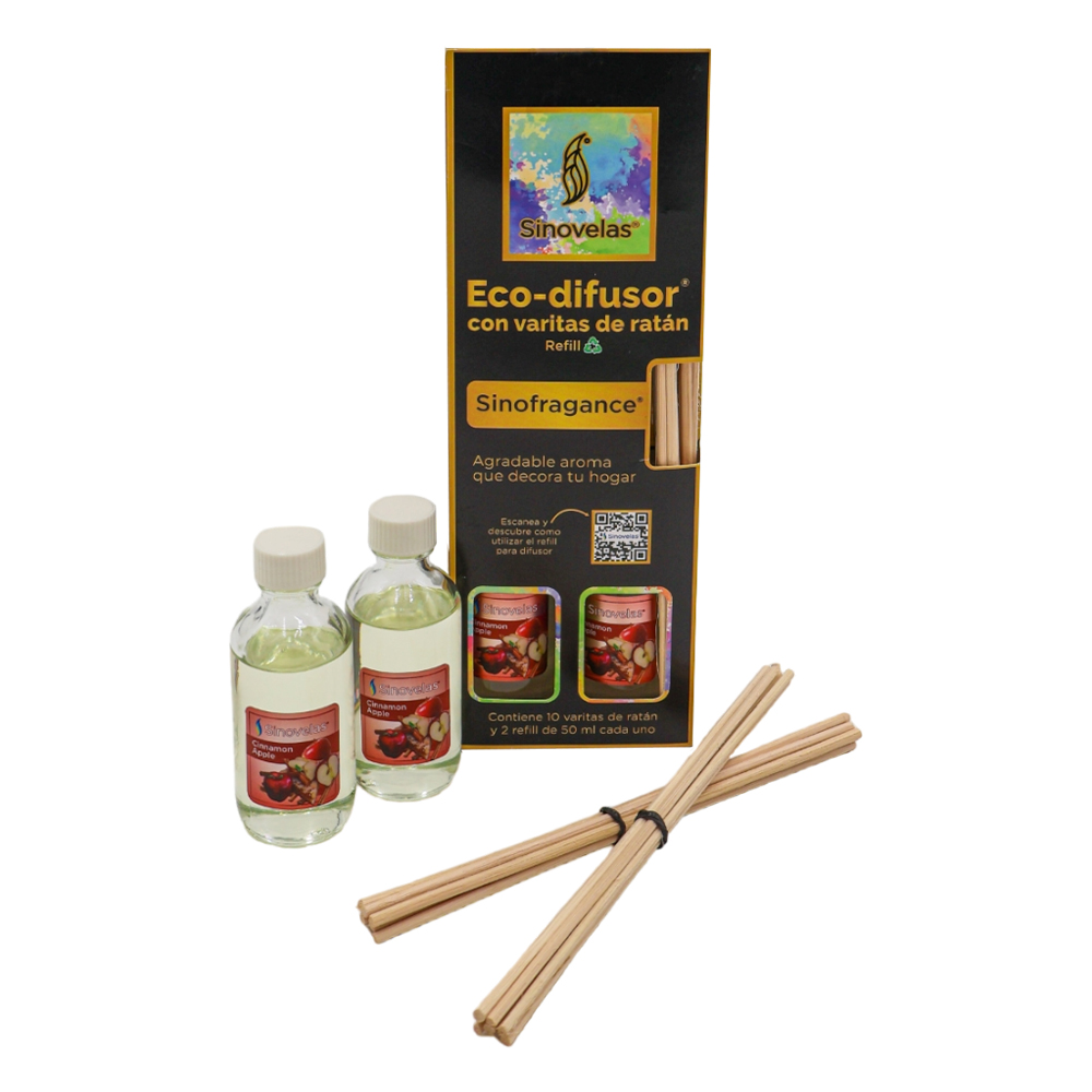 Eco Difusor Refill 2pack Manzana Canela