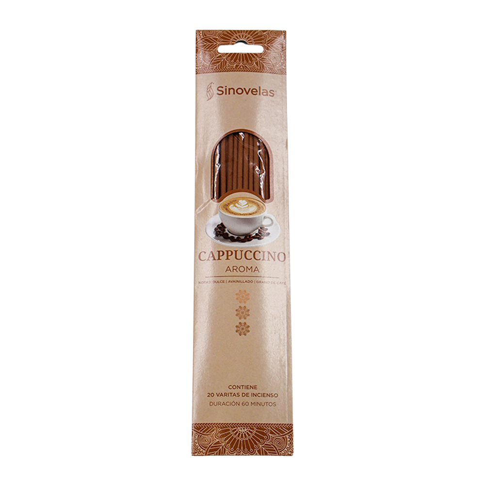 Incienso Cappuccino Empaque Colgante 20 u
