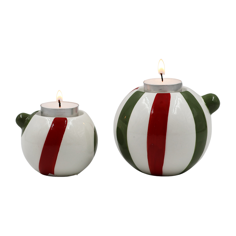 Esfera Navide&ntilde;a Rayada para Tealight (6 rayas) image number 2