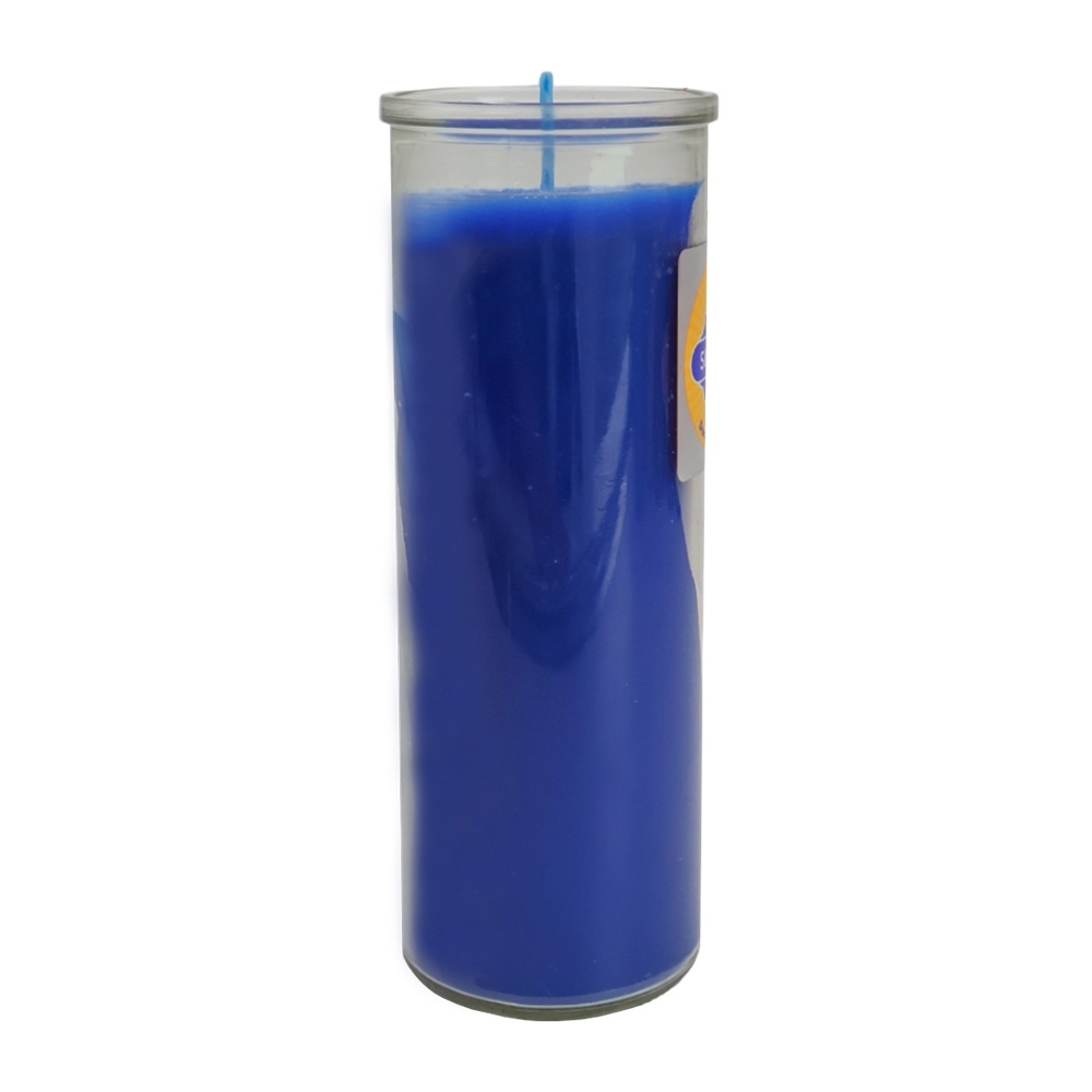 Veladora Vitro 077 Azul image number 1