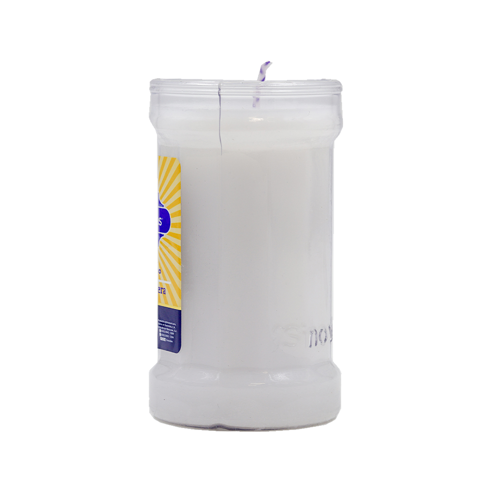 Veladora Semanita 2 Blanco Etiqueta Normal image number 2