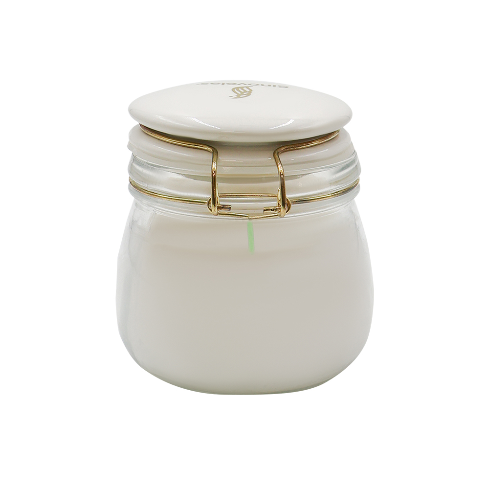 Veladora Tarro con Clip Blanco Vainilla image number 2