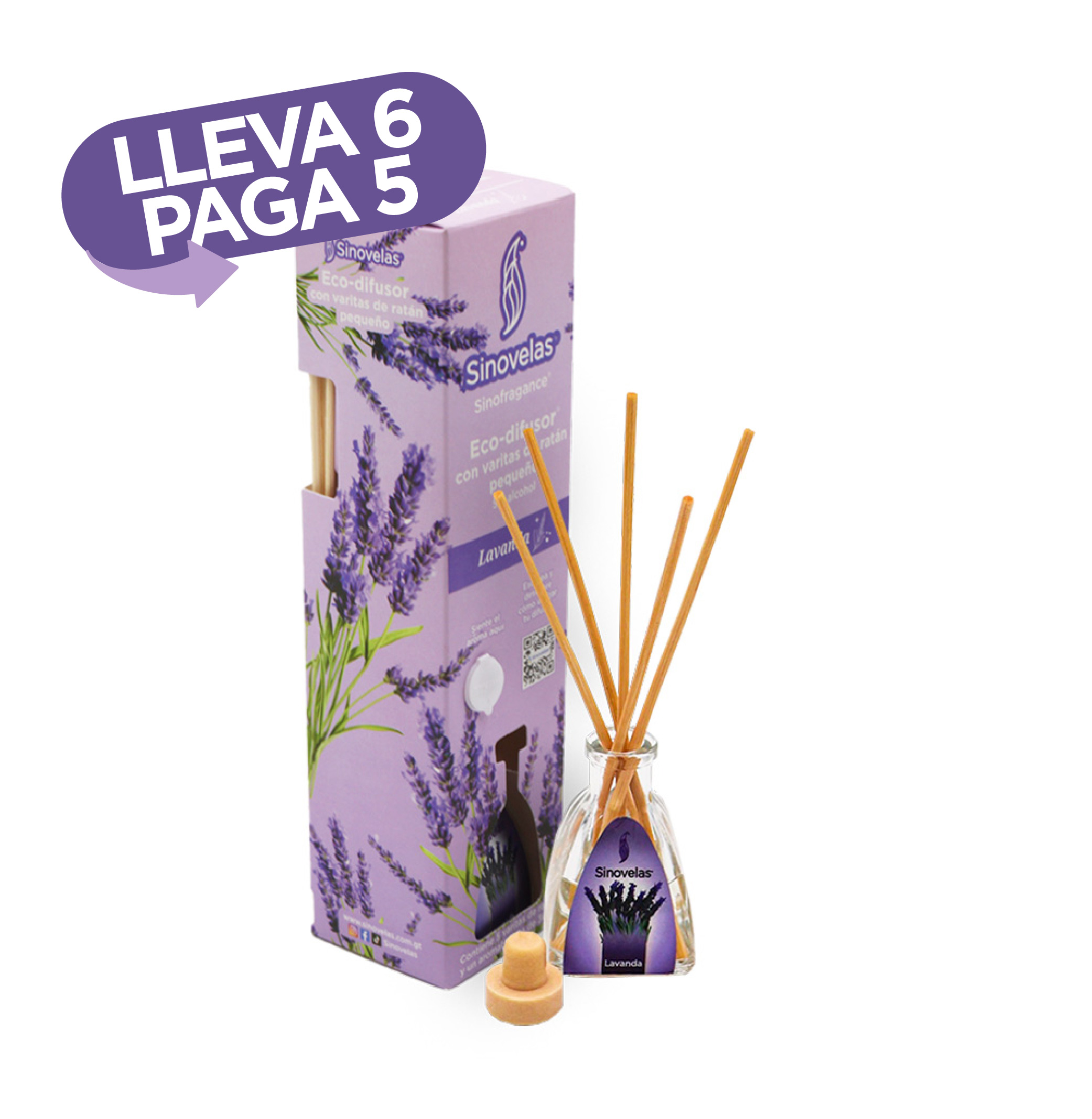 Eco Difusor Peque&ntilde;o Lavanda