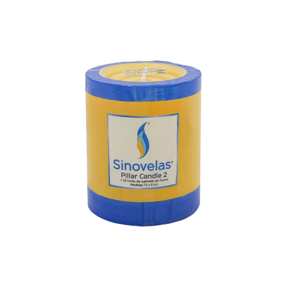 Veladora Pillar No. 2 Amarillo