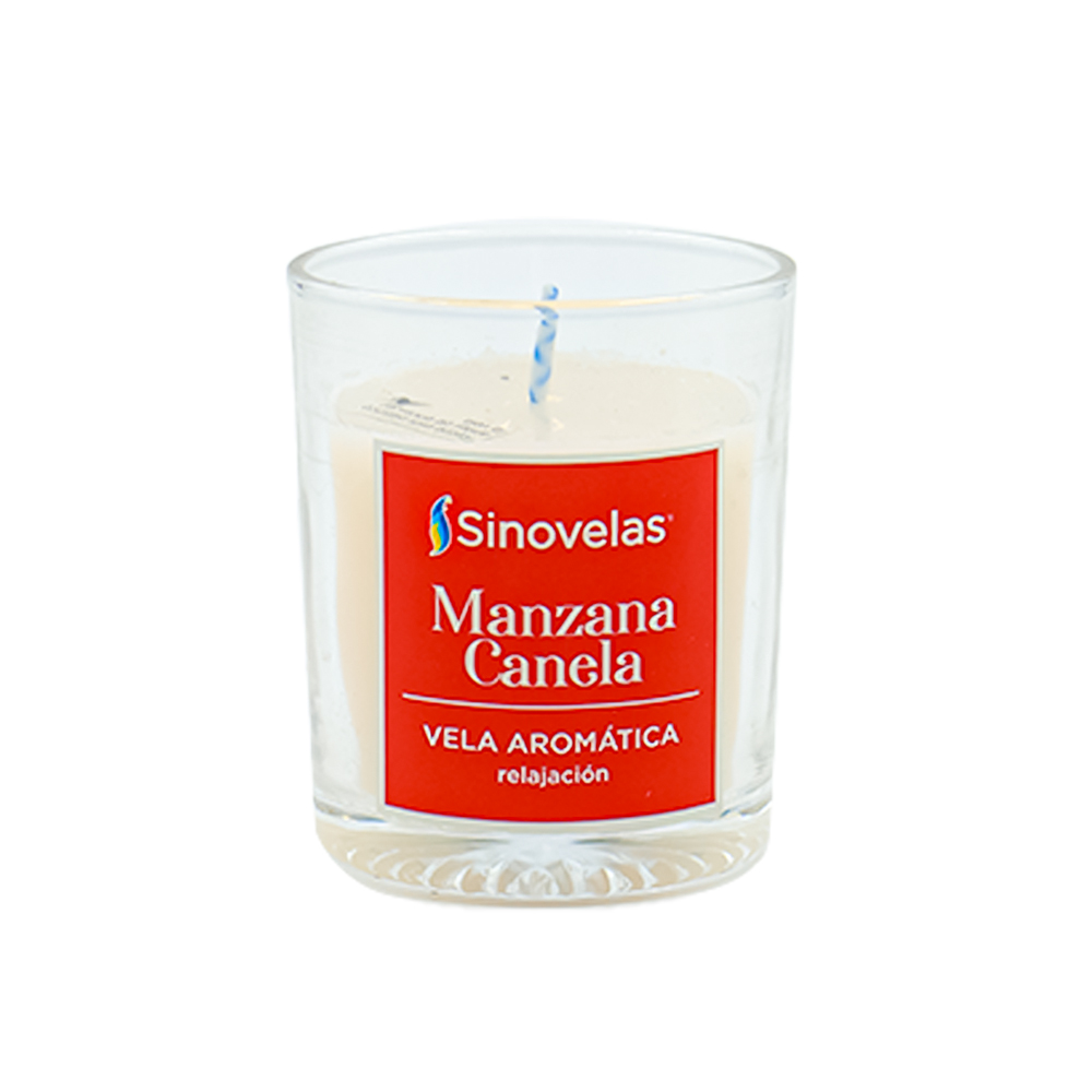 Veladora Vitrotec 4 Manzana Canela