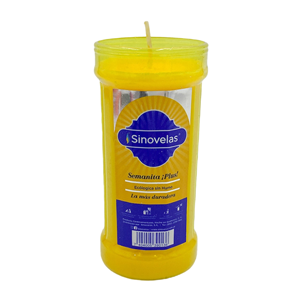 Veladora Semanita Plus Amarilla