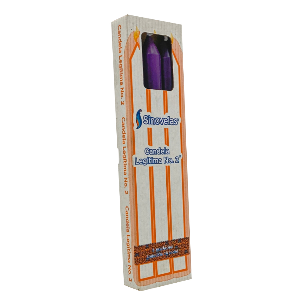 Candela Leg&iacute;tima No. 2 Morada (3 u) image number 1
