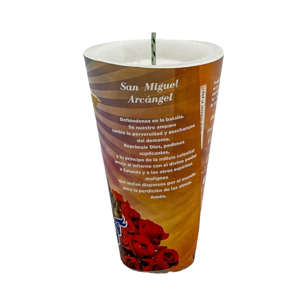 Veladora Repuesto Liso San Miguel Arc&aacute;ngel image number 2