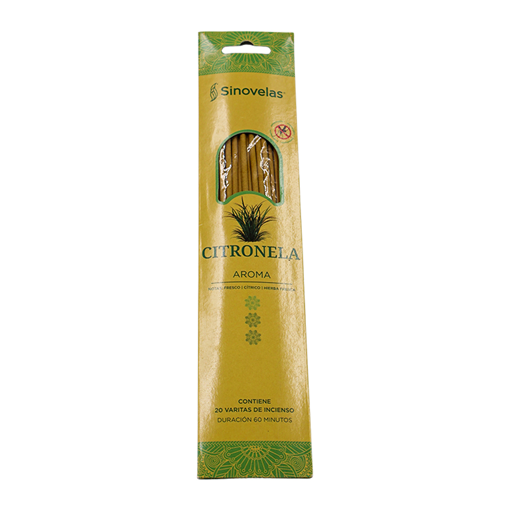 Incienso Citronela Empaque Colgante 20 u