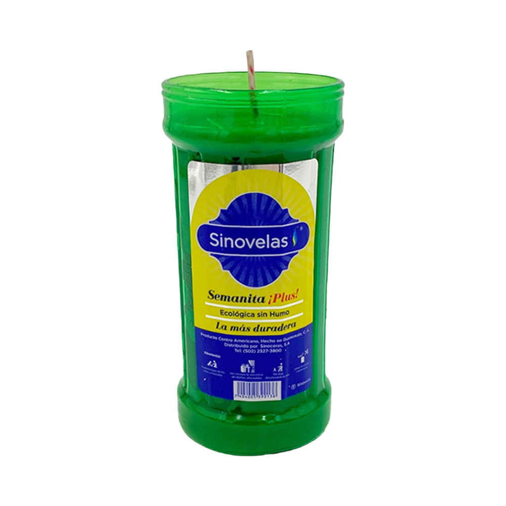 Veladora Semanita Plus Verde