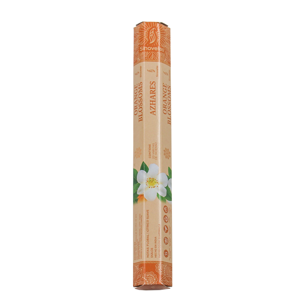 Incienso Azahares Empaque Hexagonal 20 u